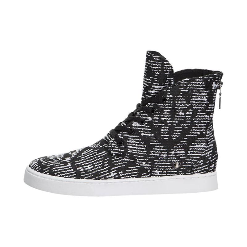 Zapatillas Altas Supra Argentina Mujer - JOPLIN Negras Blancas (ZHNAI-7821)